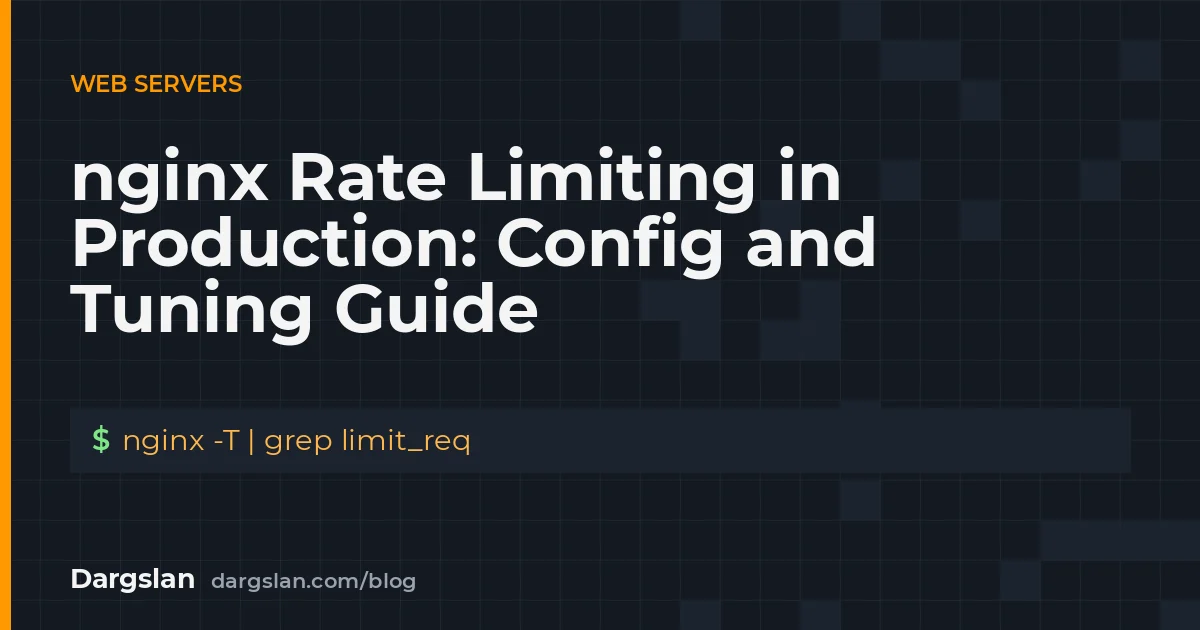 nginx Rate Limiting in Production: Config and Tuning Guide