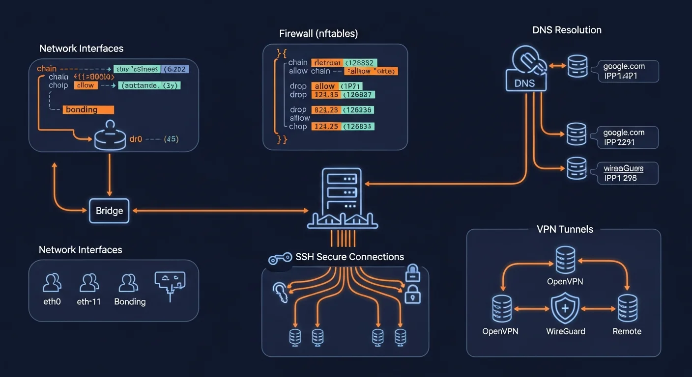 Debian 13 networking configuration