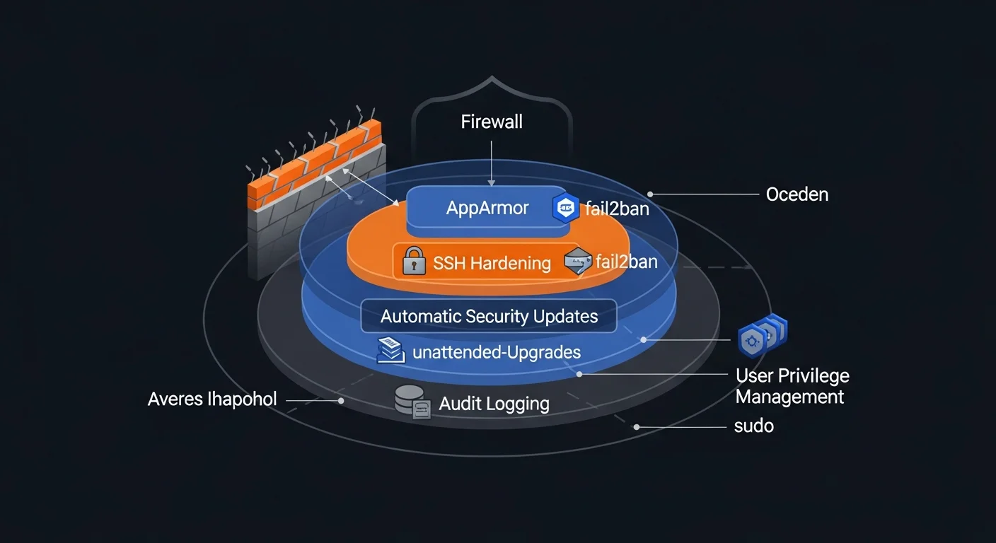 Debian 13 security hardening