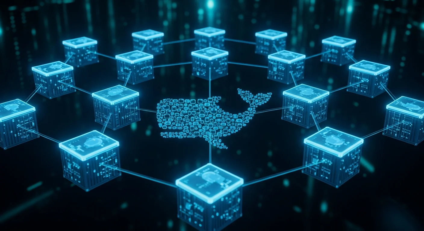 Docker container orchestration visualization