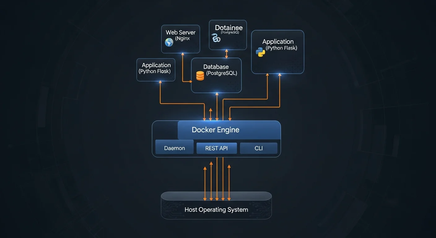 Docker Architecture - Client, Daemon, Images, and Containers