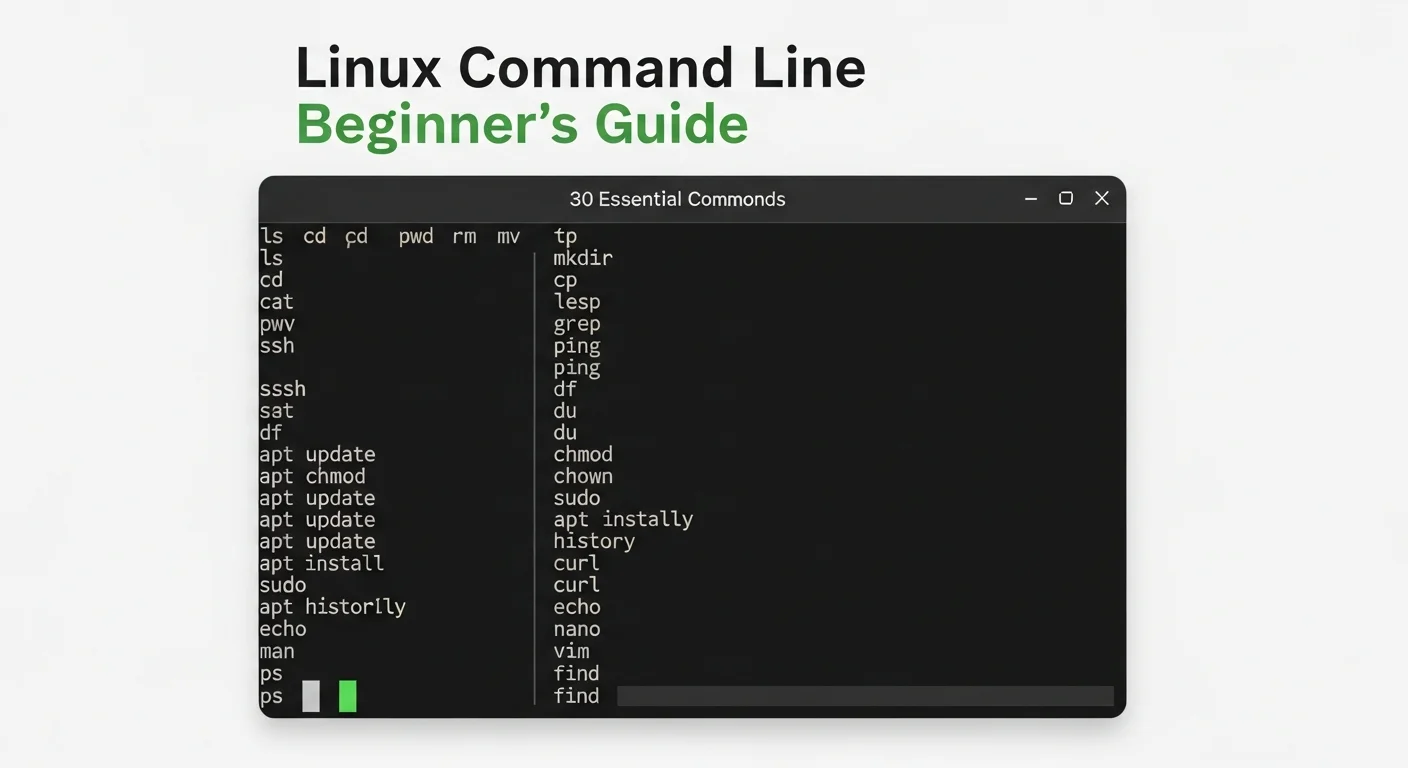 Command Line Basics: 30 Essential Linux Commands for Absolute Beginners