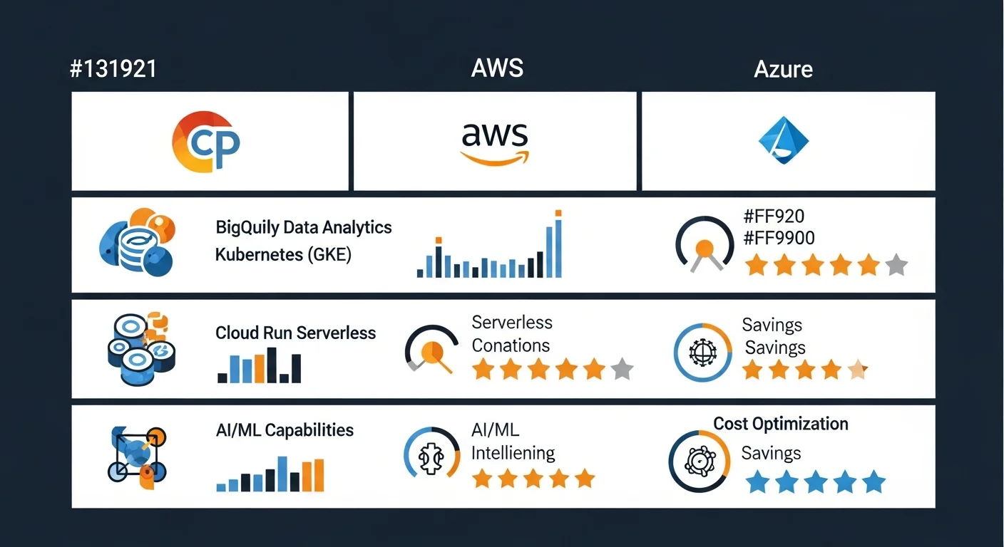 GCP vs AWS vs Azure Comparison