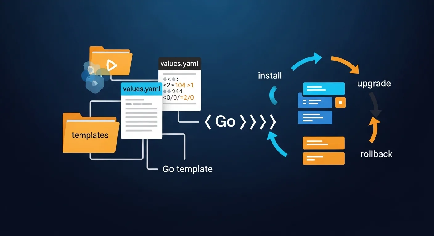 Helm chart structure with templates and values configuration