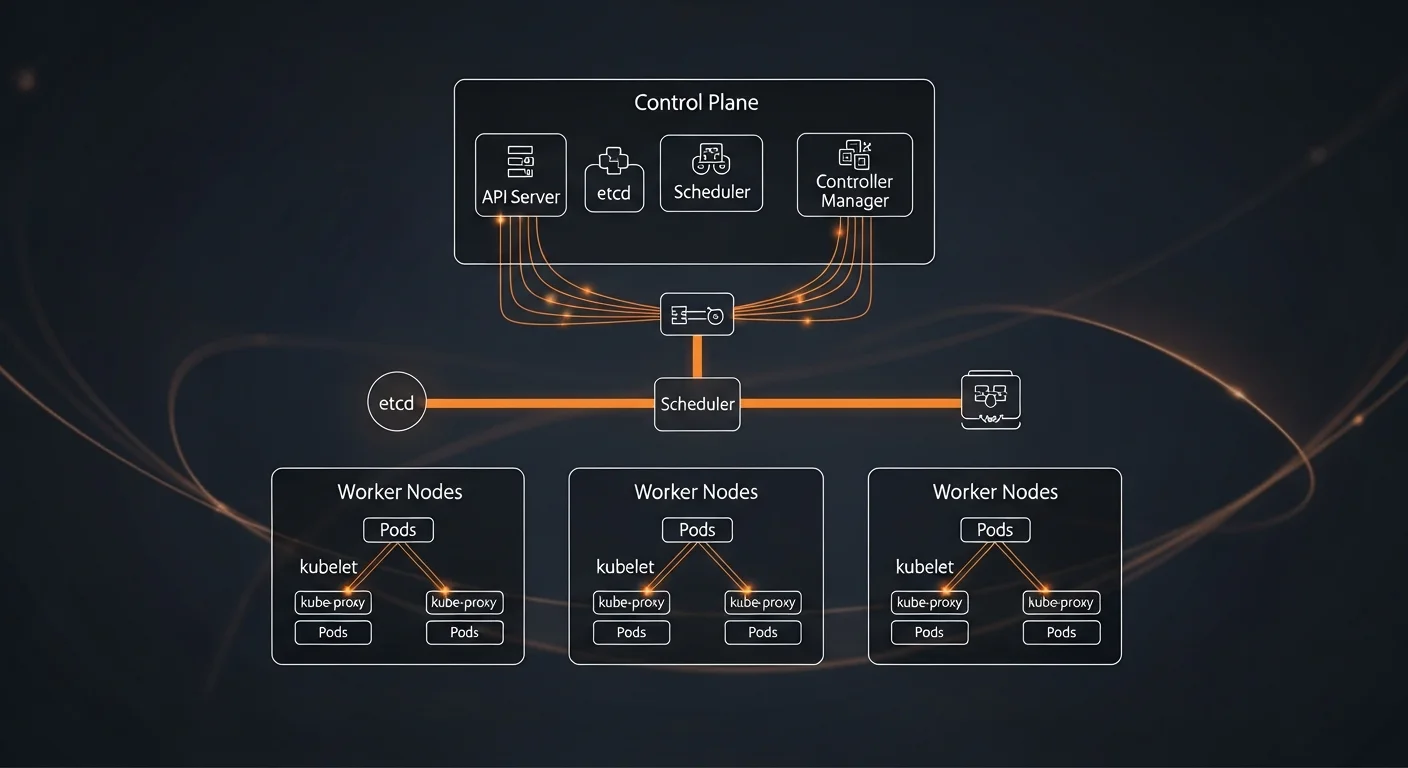 Kubernetes Cluster Architecture - Control Plane and Worker Nodes