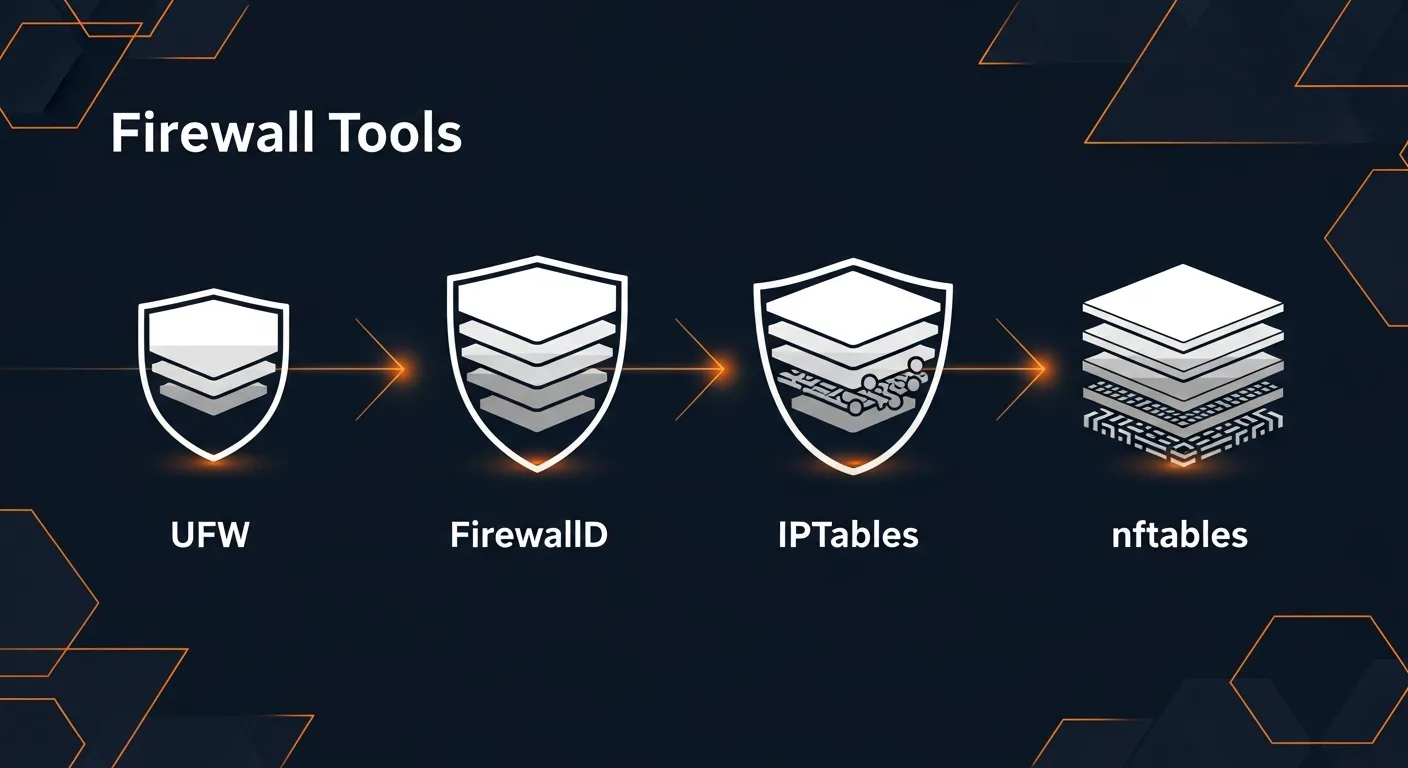 Linux firewall comparison - iptables vs nftables vs firewalld vs ufw