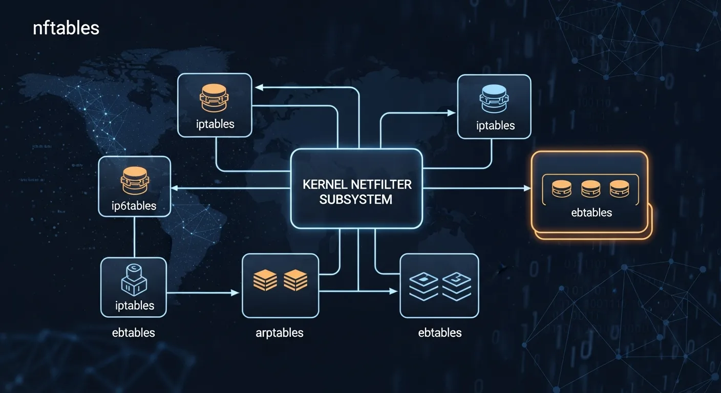 nftables modern architecture replacing iptables