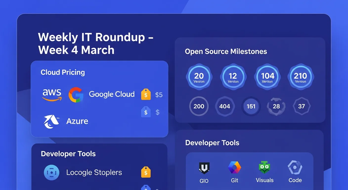 This Week in IT: Cloud Pricing Changes, Open Source Milestones, and Developer Tools