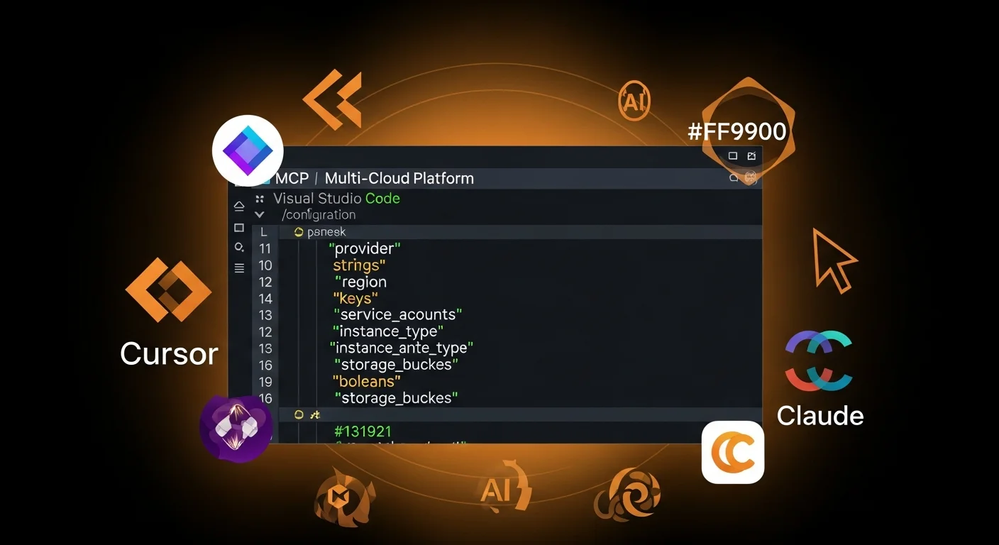 MCP configuration in IDE code editor showing JSON configuration