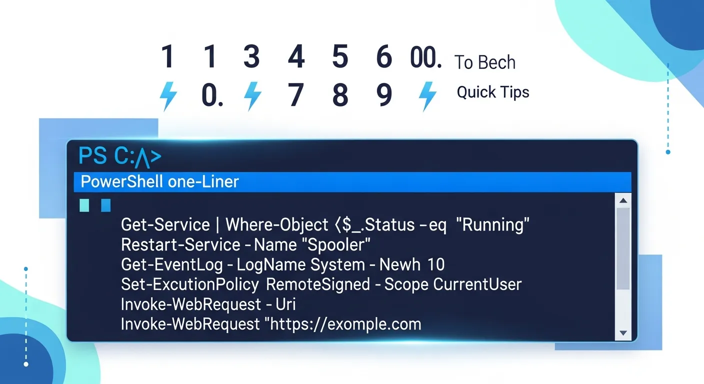 10 PowerShell One-Liners Every Windows Admin Needs in 2026