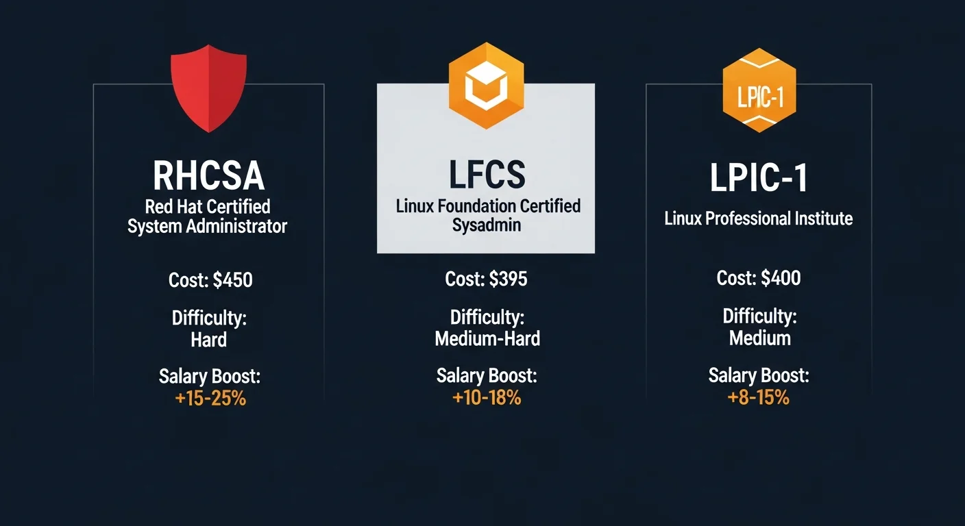 RHCSA vs LFCS vs LPIC in 2026: Which Linux Certification Should You Get First?