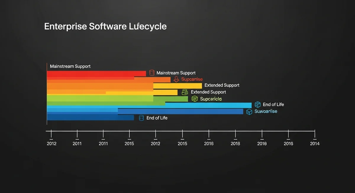 Enterprise Linux support lifecycle comparison