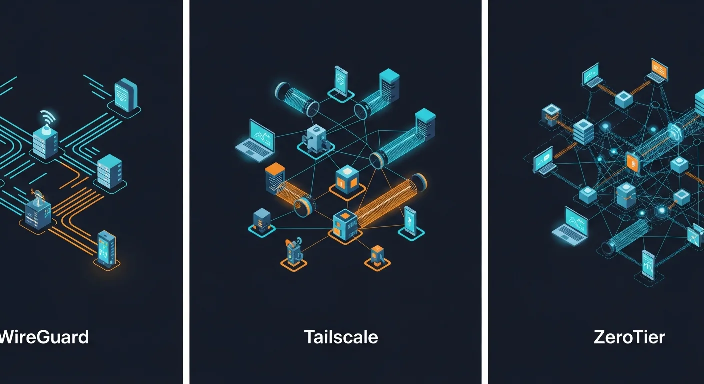 Tailscale vs WireGuard vs ZeroTier 2026: Mesh VPN Comparison