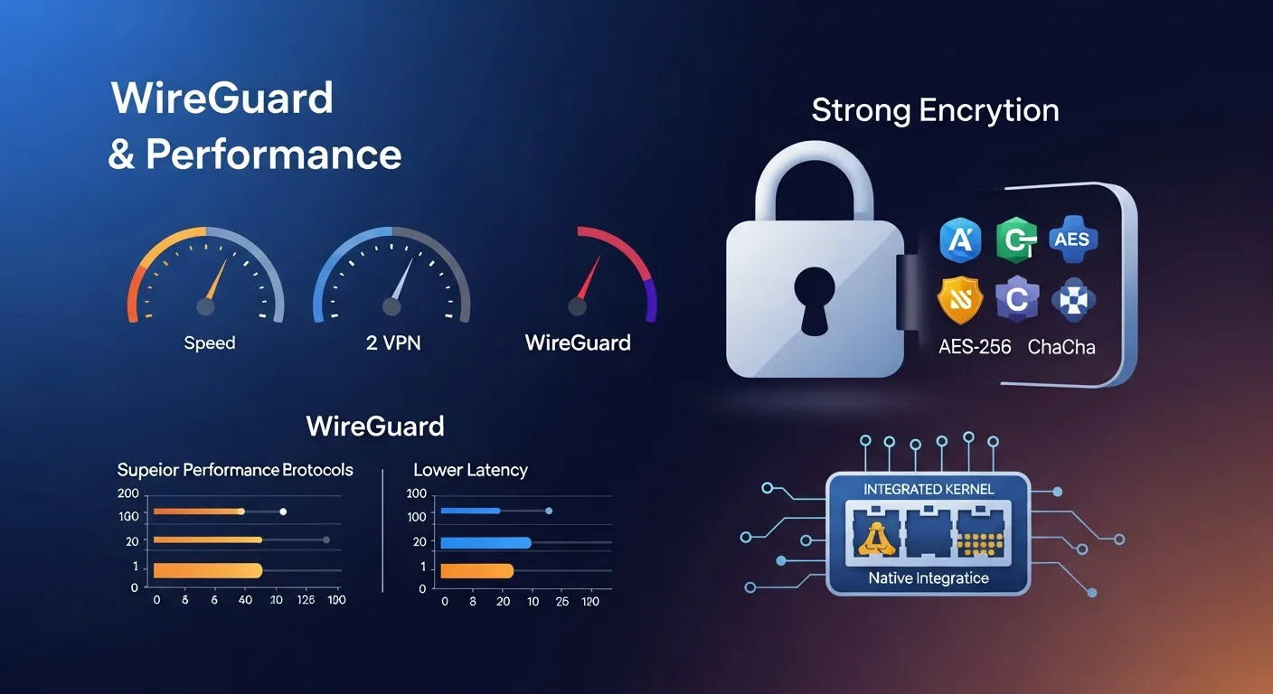 WireGuard security and performance comparison with other VPN protocols