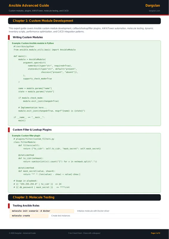 Ansible Advanced Guide