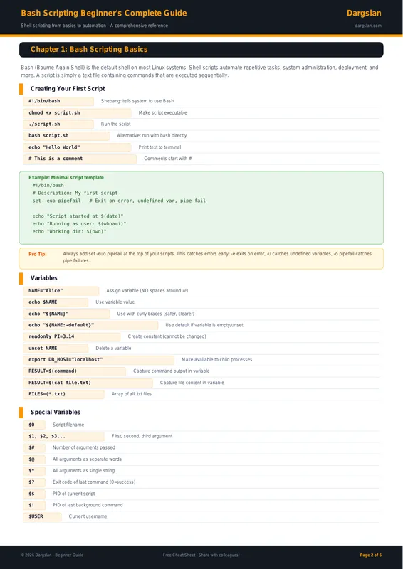 Bash Scripting Beginner's Complete Guide