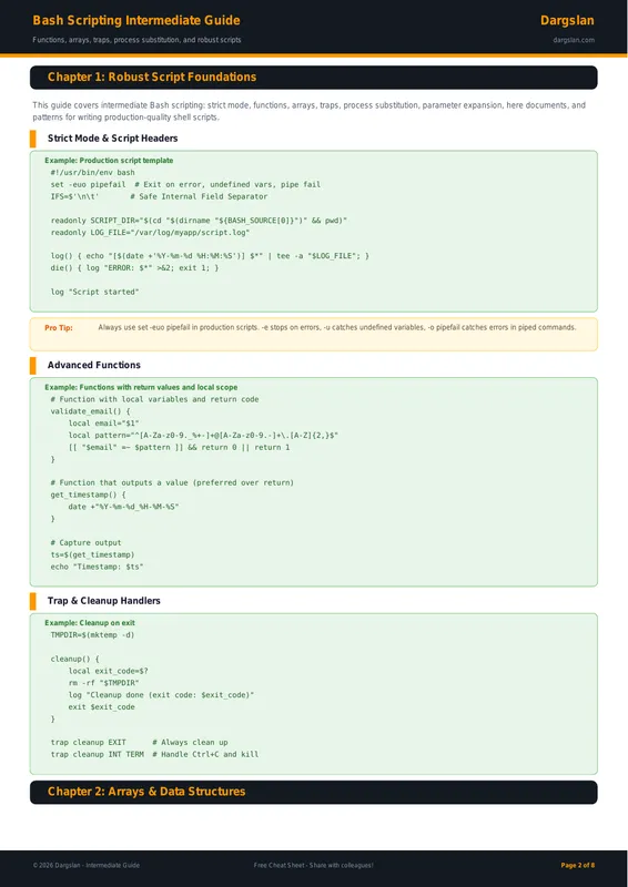 Bash Scripting Intermediate Guide