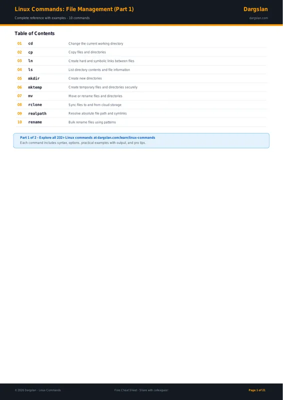 Linux Commands: File Management (Part 1)
