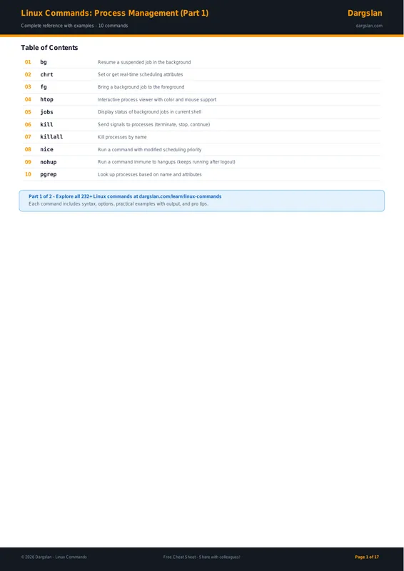 Linux Commands: Process Management (Part 1)