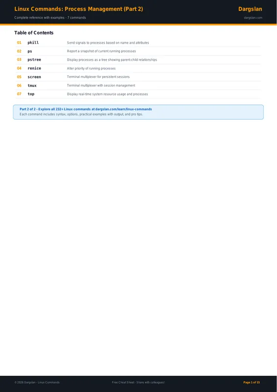 Linux Commands: Process Management (Part 2)