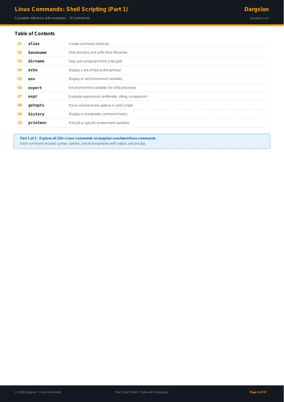 Linux Commands: Shell Scripting (Part 1)
