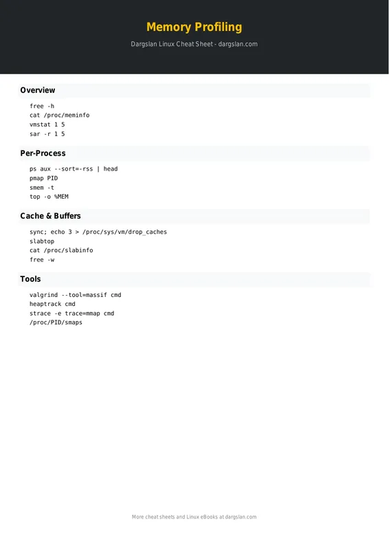 Linux Memory Profiling Cheat Sheet