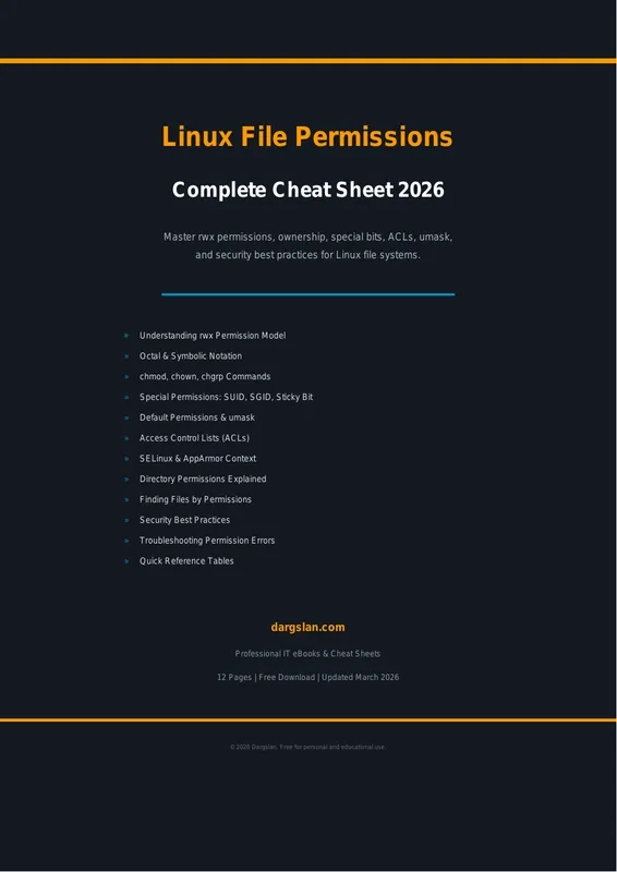 Linux File Permissions Complete Guide 2026