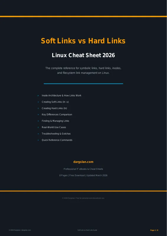 Linux Soft Link vs Hard Link Complete Guide 2026