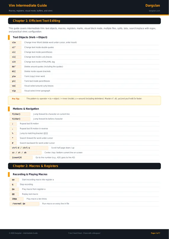 Vim Intermediate Guide